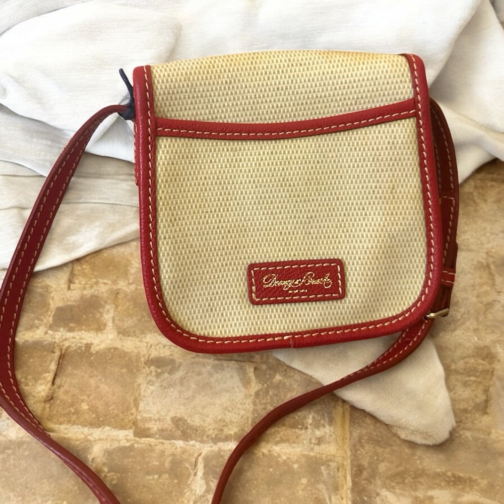 Dooney & Bourke Red - Tan Crossbody Bag New With Tags $118 MSRP - Picture 9 of 16
